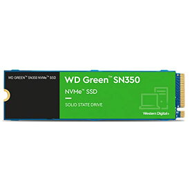Western Digital (ウエスタンデジタル) 500GB WD Green SN350 NVMe 内蔵SSD ソリッドステートドライブ - Gen3 PCIe M.2 2280 最大2,400MB/秒 - WDS500G2G0C