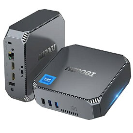 nipogi ミニpc Win11 pro mini pc n5095 2023新版 最大2.9GHz 4C4T 12GBRAM 256GBSSD容量拡大可4K@60Hz 省スペース小型pc 超軽量 高速2.4G/5GWi-Fi BT4.2 省電力 静