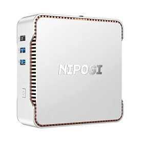 NiPoGi ミニpc Windows 11 Pro mini pc 16GB DDR4 256GB SSD ミニパソコン Celeron J4125 小型pc 最大2.7GHz 超小型デスクトップpc 2.5インチSSD増設可 省スペースpc 三画面