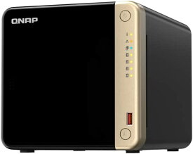 QNAP(キューナップ) QNAP NAS 4ベイ TS-464-8G /AZ 4コアCPU採用 8GBメモリ搭載 2つの2.5GbE対応ポートとNAS機能を拡張できるPCIeスロットを1つ搭載 中小企業向け 6か月延長保証 / 国内正規代理店品
