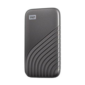 ウエスタンデジタル(Western Digital) WD ポータブルSSD 500GB グレー USB3.2 Gen2 My Passport SSD 最大読取り1050 MB/秒 外付けSSD /メーカー5年保証 WDBAGF5000AGY-WES