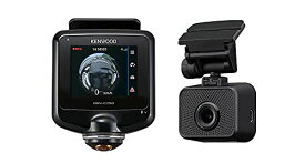 ケンウッド ドライブレコーダー DRV-C750R 360度カメラ+リアカメラセット 前後左右 360度撮影対応 GPS 駐車監視録画対応 シガープラグコード(3.5m)付属 SDカード付属(32GB) ステッカー付 KENWOOD