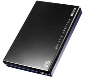 I-O DATA USB3.0対応 ポータブルハードディスク「超高速カクうす」 ブラック ブルー 1TB HDPC-UT1.0K