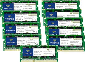 Timetec Hynix IC ノートPC用メモリ DDR3L 1600 MHz PC3 12800 1.35v 204 Pin SODIMM Laptop memory upgrade 80GB(10x8GB)