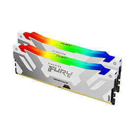 キングストン Kingston FURY デスクトップPC用 ホワイトメモリ DDR5 6000MT/秒 16GB 2枚 Kingston FURY Renegade レネゲード RGB CL32 KF560C32RWAK2-32 RGB LED