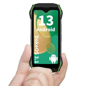 Android 13 Blackview N6000 16GB 8GB+8GB拡張 +256GB タフネススマホ 4.3インチ 小型SIMフリー 本体 IP68防水防塵耐衝撃 3880mAhバッテリー18W 急速充電 48MP+16MPカメラ 4Gデュ
