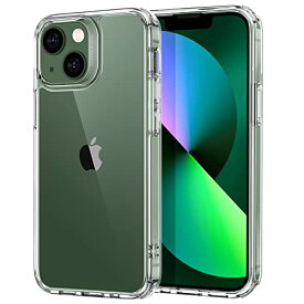 ESR iPhone 13 mini ケース ハイブリッドケース 透明 黄変しにくい 米軍MIL規格 SGS認証 薄型 傷に強い背面 ストラップホール付き 握りやすい保護フレーム 5.4インチ クリア