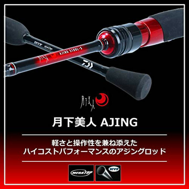 楽天市場】ダイワ(DAIWA) アジングロッド 月下美人 アジング 78ML-S R 