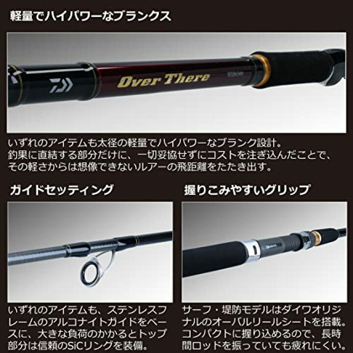 楽天市場】ダイワ(DAIWA) オーバーゼア 106MHH ブラック : TalesStore 