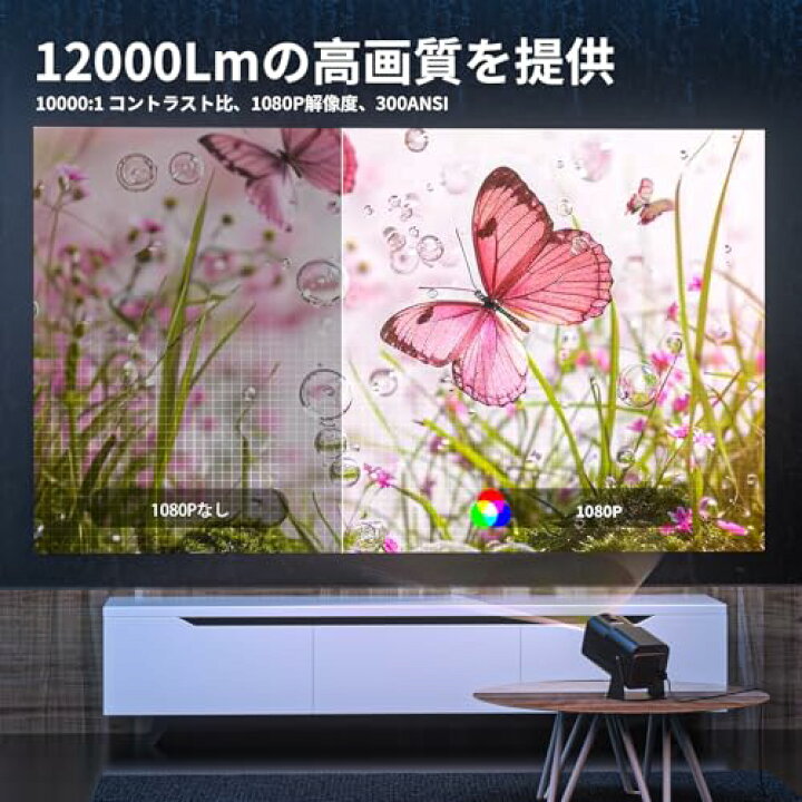 楽天市場】180 回転 Android 11搭載 AUBOR MENTECH プロジェクター 