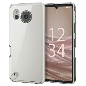 �G���R�� AQUOS sense7 SH-53C | SHG10 �P�[�X �J�o�[ �ϏՌ� �n�C�u���b�h�P�[�X �l�p�G�A�[�N�b�V���� �ɂݐ݌v �ו��܂��k���Ƀt�B�b�g���� �X�g���b�v�z�[���t�� �N���A PM-S226HVCKCR