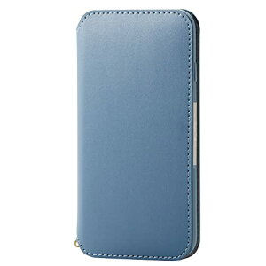 エレコム iPhone SE (第2世代/第3世代) / 8 / 7 用 ケース 手帳型 レザー 耐衝撃 NEUTZ ブルー PM-A22SPLFY2BU