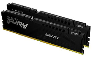 �L���O�X�g�� Kingston FURY �f�X�N�g�b�vPC�p������ DDR5 5200MT/�b 8GB 2�� Kingston FURY Beast �r�[�X�g CL40 KF552C40BBK2-16 ���i�������ԕۏ�
