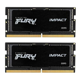 キングストンテクノロジー FURY ノートPC用メモリ DDR5 4800MT/秒 32GB 2枚 Kingston FURY Impact インパクトCL38 1.1V SODIMM KF548S38IBK2-64 製品寿命期間保証