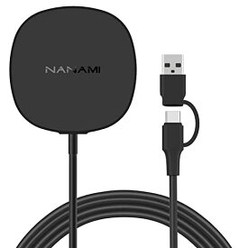 NANAMI Magsafe充電器 最大10W出力 マグネット式 ワイヤレス充電器 - (1.5mケーブル昇進) 磁気固定 iPhone14/14 Pro/14 ProMax/14 Plus/13 (Pro/ProMax/Mini)/12(Pro/Pr