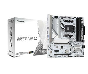 ASRock }U[{[h B550M Pro RS AMD Ryzen 5000 V[Y CPU (Soket AM4) Ή B550 `bvZbg Micro ATX DDR4 }U[{[h K㗝Xi