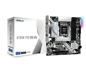 ASRock }U[{[h B760M Pro RS/D4 Intel 12 13 CPU ( LGA1700 )Ή B760`bvZbg DDR4 Micro ATX }U[{[h K㗝Xi