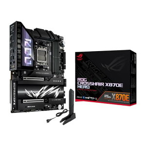 ASUS ROG CROSSHAIR X870E HERO AMD Ryzen 9000 V[Y AM5 Ή X870E `bvZbg ATX }U[{[h/K㗝Xi