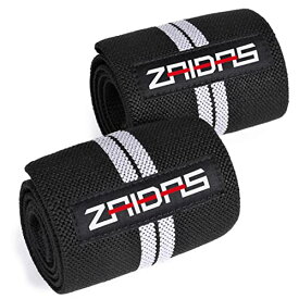 ZAIDAS (ザイダス) リストラップ 60cm ウェイトトレーニング 筋トレ 手首サポーター ブラック/グレー