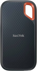 SanDisk SanDisk SSD 外付け 2TB USB3.2Gen2 読出最大1050MB/秒 防滴防塵 SDSSDE61-2T00-GH25 エクストリーム ポータブル V2 Win Mac PS4/5 エコパッケージ 5年保証