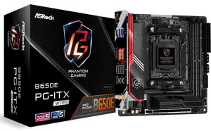 ASRock }U[{[h B650E PG-ITX WiFi AMD Ryzen 7000 V[Y CPUΉ (Soket AM5) B650 Mini-ITX }U[{[h K㗝Xi