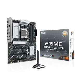 ASUS AMD AM5 AMD B840 ATX }U[{[h Ryzen 9000 8000 7000 Series Ή/PRIME B840-PLUS WIFI-CSM K㗝Xi