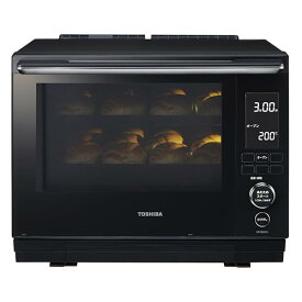 東芝 (TOSHIBA) オーブンレンジ 電子レンジ フラットテーブル microwave 簡単操作 石窯ドーム 30L ER-YD3000(K)