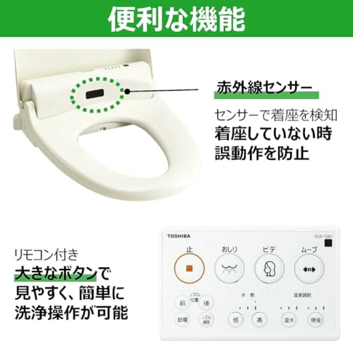 楽天市場】東芝 温水洗浄便座 クリーンウォッシュ オート脱臭 リモコン 