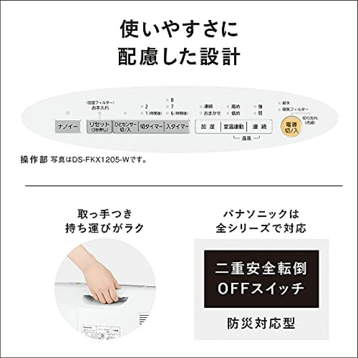 楽天市場】パナソニック セラミックファンヒーター 加湿機能付 ひと 
