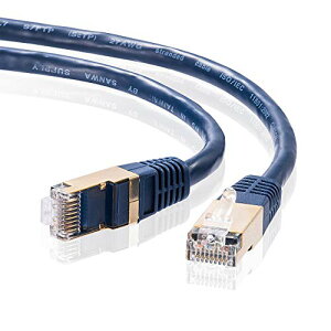 �T�����T�v���C CAT7LAN�P�[�u�� (30m) 10Gbps/600MHz RJ45 �l�C�r�[�u���[ KB-T7-30NVN