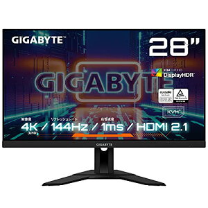 GIGABYTE Q[~Oj^[ 28C` UHD ʃj^[ 144Hz (ƒpQ[@ 120Hz) 1ms HDRΉ M28U