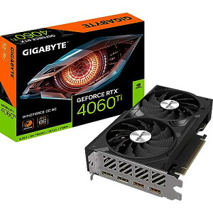 Gigabyte NVIDIA GeForce RTX 4060 Ti WINDFORCE OC OtBbNJ[h - 8GB GDDR6 128rbg PCI-E 4.0 2550MHz RANbN DP 1.4 x 2 HDMI 2.1a NV