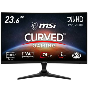 MSI Q[~Oj^[ 75Hz 23.6C` VApȃj^[ tHD/1ms/FreeSync/HDMI1.4b/DisplayPort 1.2a/u[CgJbg G243CV