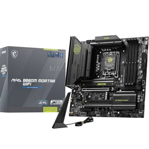 MSI MAG B860M MORTAR WIFI Intel Core Ultra(Series2) LGA1851Ή Intel B860`bvZbg Micro-ATX }U[{[h MB6682