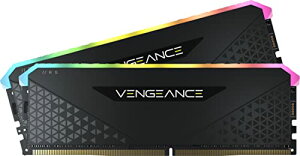 CORSAIR DDR4-64GB 3200MHz CL16 �f�X�N�g�b�vPC�p������ VENGEANCE RGB RS 64GB 32GB 2�� CMG64GX4M2E3200C16 �u���b�N 32GBx2