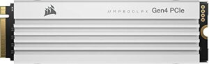 CORSAIR MP600 PRO LPX White PCIe Gen4 x4 NVMe M.2 SSD 4TB for PS5 CSSD-F4000GBMP600PLPW