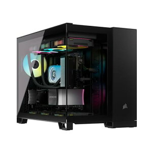 CORSAIR 2500X RGB Micro ATX Dual Chamber PCP[X iCUE LINK RX120t@t ubN CC-9011267-WW