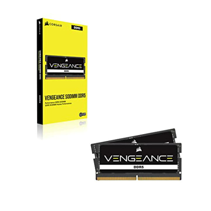 楽天市場】CORSAIR DDR5-4800MHz ノートPC用 VENGEANCE DDR5 SODIMM 