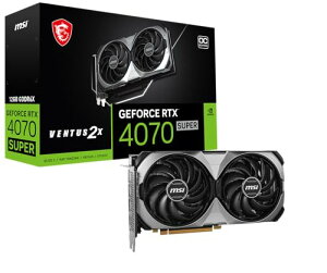 MSI Gaming RTX 4070 Super 12G Ventus 2X OC OtBbNXJ[h (NVIDIA RTX 4070 X[p[A192rbgAGNXg[NbN:2520MHzA12GB GDRR6X 21GbpsAHDMI