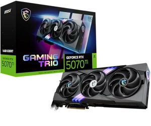 MSI Gaming RTX 5070 Ti 16G Gaming Trio OC Plus OtBbNXJ[h (16GB GDDR7A256rbgAɂ̃ptH[}X:2580MHzADisplayPort x 3 2.1aAHDMI 2.1b