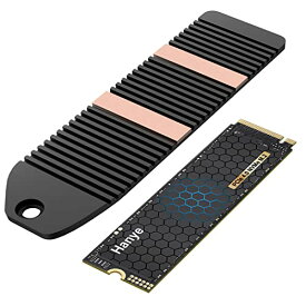 Hanye 内蔵 SSD 2TB PCIe Gen4x4 M.2 NVMe 2280 ヒートシンク付き PS5動作確認済み R:7400MB/s W:6500MB/s HE80 国内正規品メーカー5年保証