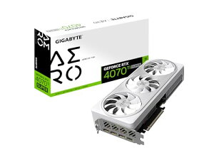 GIGABYTE GeForce RTX 4070 Ti Super AERO OC 16G OtBbNXJ[hA3X WINDFORCEt@A16GB 256rbgGDDR6XAGV-N407TSAERO OC-16GD rfIJ[hB