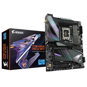 Gigabyte Z790 AORUS PRO X WIFI7}U[{[h - Intel Core 14CPUA18+1+2tF[YVRMAő8266MHz DDR5 (OC)A1xPCIe 5.0 + 4xPCIe 4.0 M.2AWi-F