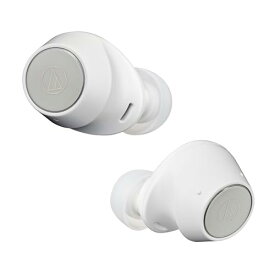 オーディオテクニカ ATH-CKS30TW WH ワイヤレスイヤホン bluetooth 完全ワイヤレスイヤホン/重低音 / IP55 防水防塵規格/マルチポイント対応/小型軽量 / 最大約20時間再生 / アプリ対応/ヒアスルー/低遅延モード A