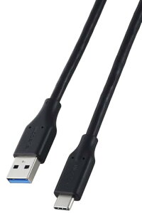 GR usb c P[u 1m Type-C to USB-A USB3.2 }[d 5Gbps 15W iPhone/Xperia/Galaxy/iPad/MacBook ȂǂɑΉ ubN MPA-ACEC5G10BK