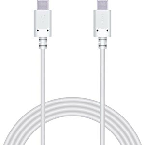 �G���R�� USB Type-C �P�[�u�� ( USB PD�Ή� ) C to C �ő�3A�ō����[�d 2.0m iPhone15 �Ή����؍� �z���C�g MPA-CC20PNWH