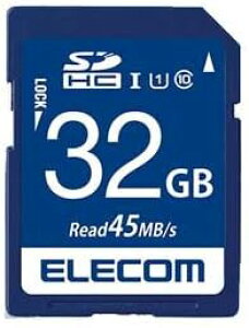 エレコム SDHCメモリカード 32GB Class10 UHS-I MF-FS032GU11R
