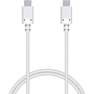 �G���R�� USB Type-C �P�[�u�� ( USB PD�Ή� ) C to C �ő�3A�ō����[�d 1.0m iPhone15 �Ή����؍� �z���C�g MPA-CC10PNWH