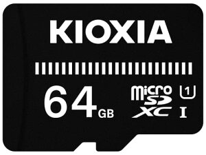 KIOXIA(LINVA) Ń microSD 64GB UHS-IΉ Class10 microSDXC (]x50MB/s) T|[gKi [J[ۏ3N KTHN-MW064G