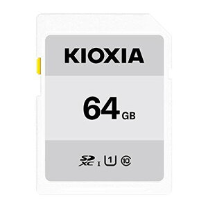 KIOXIA(LINVA) Ń SDJ[h 64GB SDXC UHS-IΉ Class10 (]x50MB/s) { Ki [J[ۏ3N KTHN-NW064G